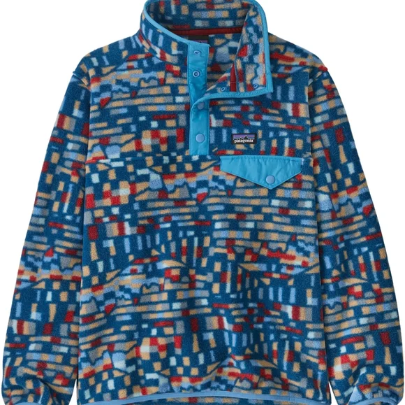 Nwt Patagonia youth sz xl 14 synchilla fleece pullover great colors and …